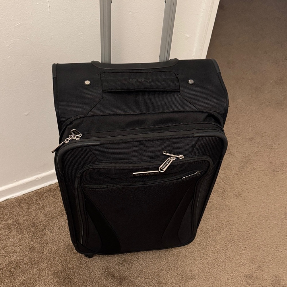 Elegant Black Rolling Suitcase